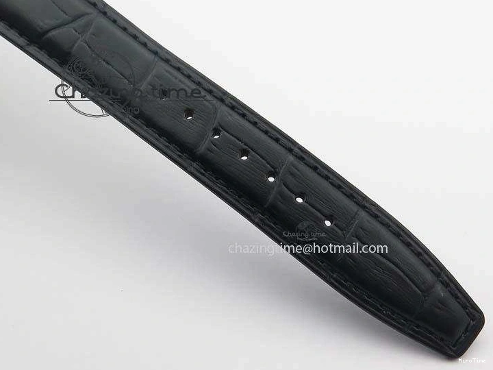 MIROTIME 0122 Reliable Portuguese IW371447 ZF 1:1 Best Edition SS Black Dial On Black Leather Strap A79350 V 7274